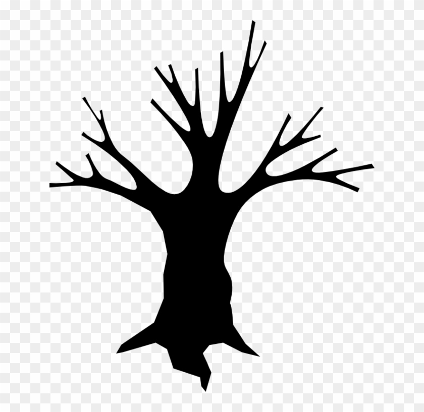 Spooky Tree Clipart Outline Cartoon Tree Scary Free Transparent Png Clipart Images Download