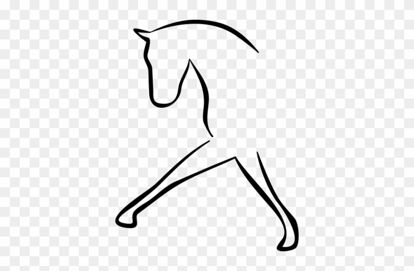 Dressage, Stick Figure Of A Horse - Dressage Horse Clip Art #29241