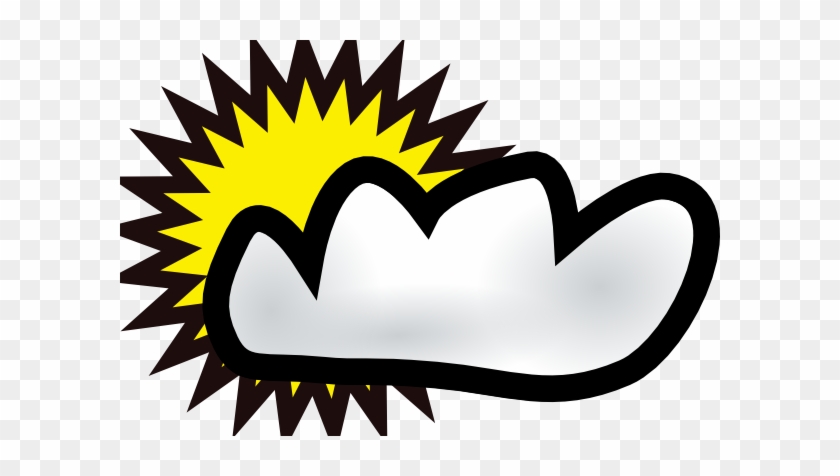 Free Vector Sunny Partly Cloudy Weather Clip Art - Free Vector Sunny Partly Cloudy Weather Clip Art #29328