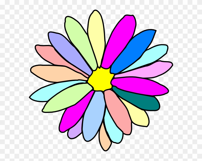 Colorful Flower Clip Art At Clker Com Vector Online - Flower Clip Art #29439