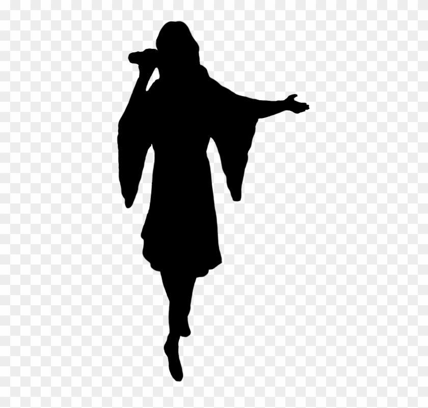 Cowgirl Silhouette, Silhouette Of Singer - Girl Singing Silhouette Png #29557