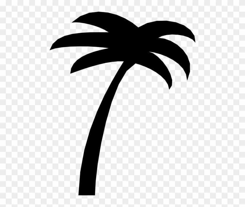 Simple Palm Tree - Palm Tree Silhouette Clip Art #29866