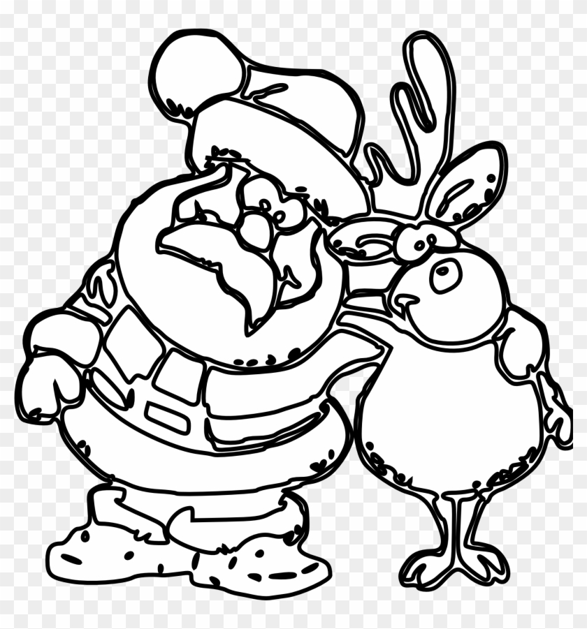 Nightmare Clipart Black And White - Black And White Clip Art Christmas #29885