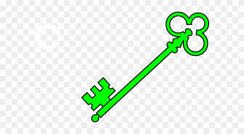 Green Old Key Clip Art - Green Clip Art Key #29895