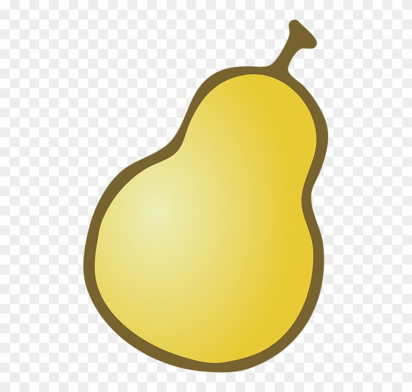 Fruit, Outline, Cartoon, Free, Pear, Fruits - Pear Clipart Free #30260