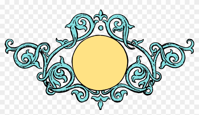 Download Colored Ornate Vintage Frame - Picture Frame #30470