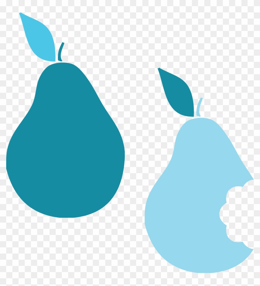 Blue Pear Clip Art #30496