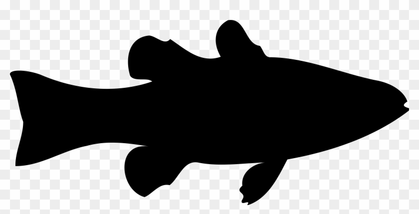 Clipart - Big Fish Silhouette #30548