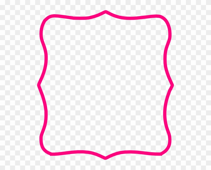 Hot Pink Frame Clip Art - Pink Clip Art Frame #30555