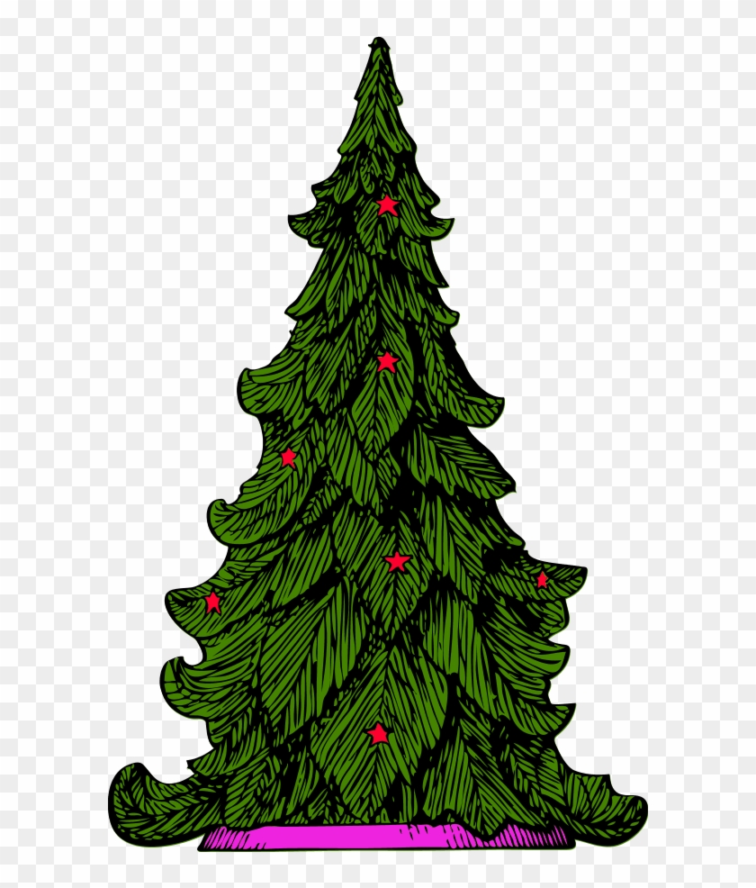 Vector Clip Art - Christmas Tree Clip Art #30723