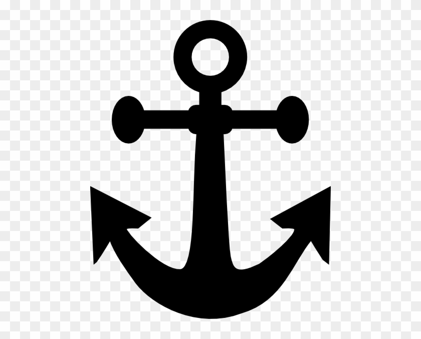 Big Black Anchor Clip Art At Clker Com Vector Online - Anchor Clip Art #30726