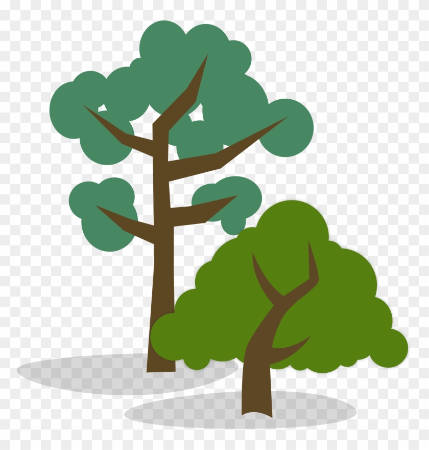 And Short Tree Clipart - Tall Tree Short Tree #30756