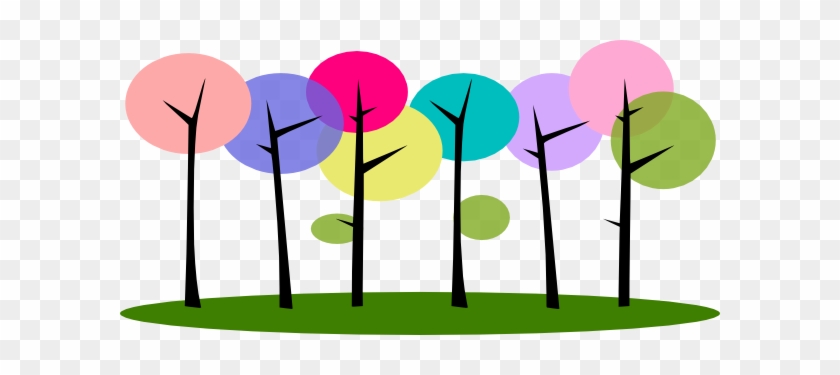 Trees In A Row Clipart #30829