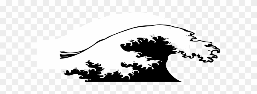 Wave Clipart Black And White - Wave Clip Art #30832