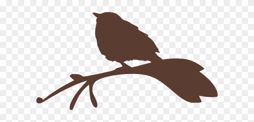 Bird On A Branch Silhouette Clip Art - Clip Art #30972