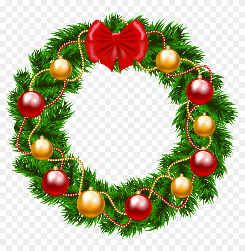 Christmas Clip Art Wreath Clipart - Christmas Wreath Png Clipart #31037