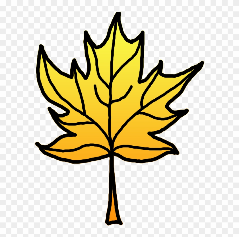 Leaves Clipart Yellow Leaf - Drawing #31093