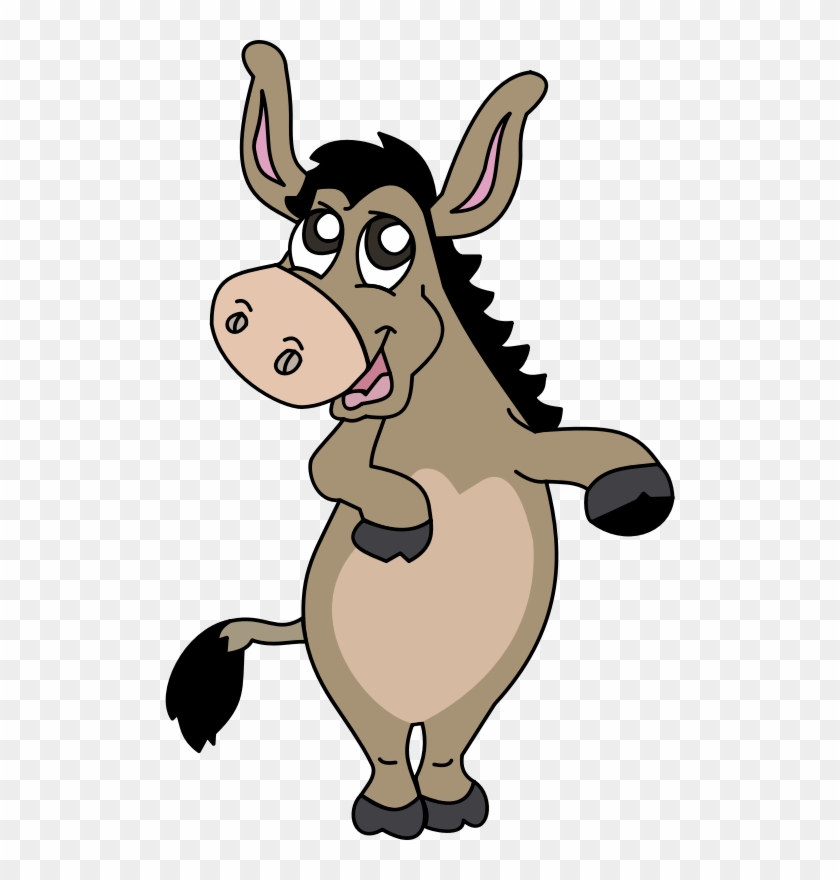 Free Cartoon Donkey Clip Art - Cartoon Donkey Standing Up #31240