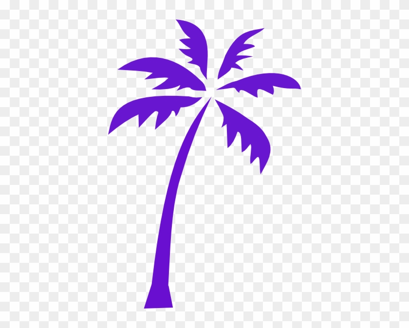 Palm Tree Silhouette Purple #31300