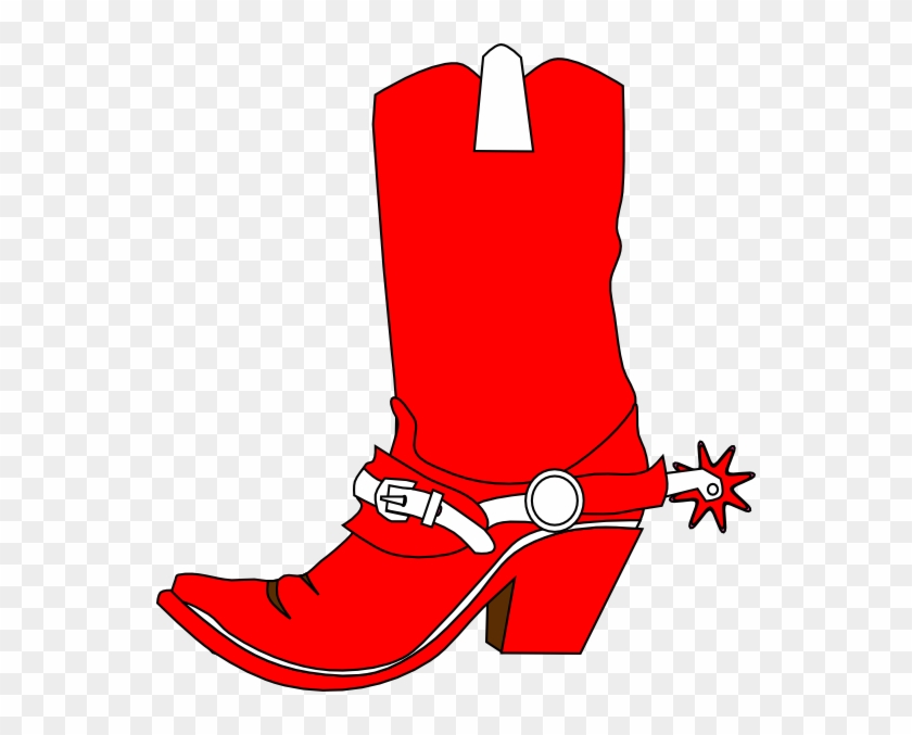 Clip Art Red Cowboy Boots #31332