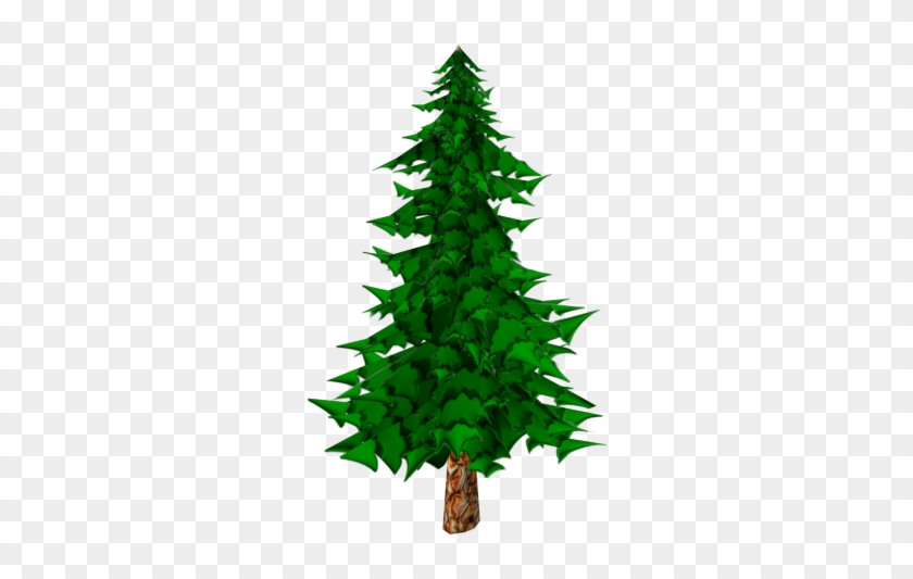 Pine Tree Cartoon - Pine Tree Model Toon #31473