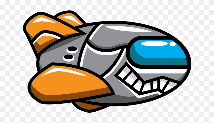 Free Cartoon Enemy Spaceship Clip Art - Spaceship Clipart #31526