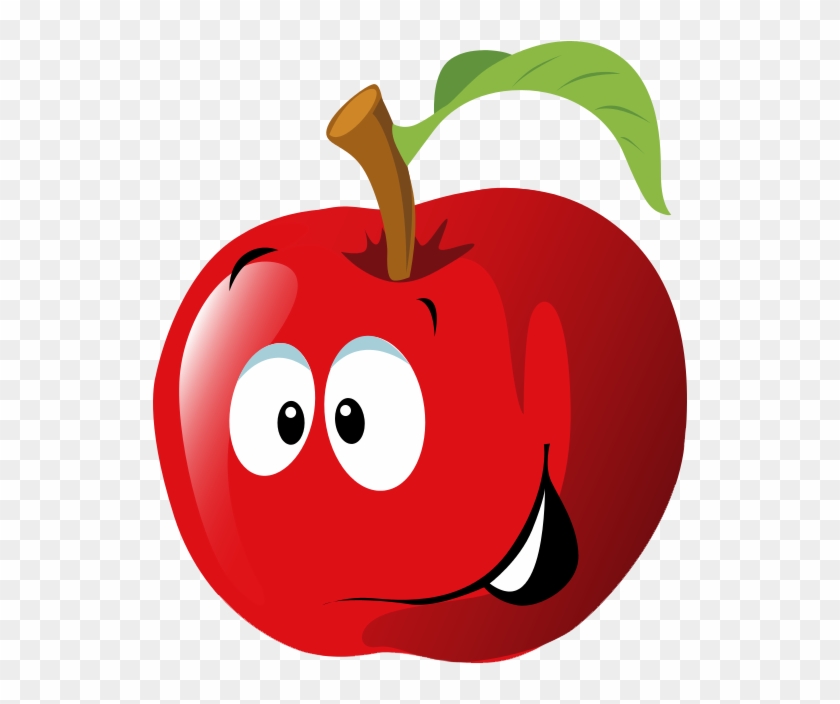 Free Cartoon Red Apple Clip Art - Apple Clip Art #31541