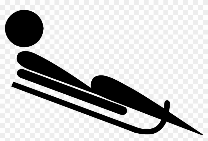 Luge, Sled, Slide, Olympics, Sports, Ice - Luge Clipart #31725