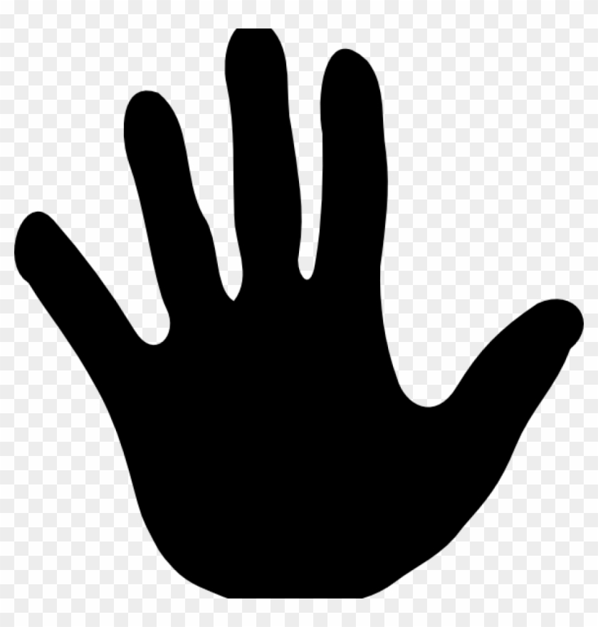 Handprint Outline Finger Clipart Hand Palm Pencil And - Hand Palm Vector Png #31737