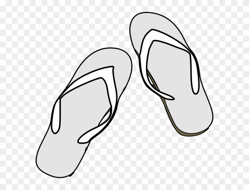 One Flip Flop Outline Download One Flip Flop Outline - Clip Art #31818