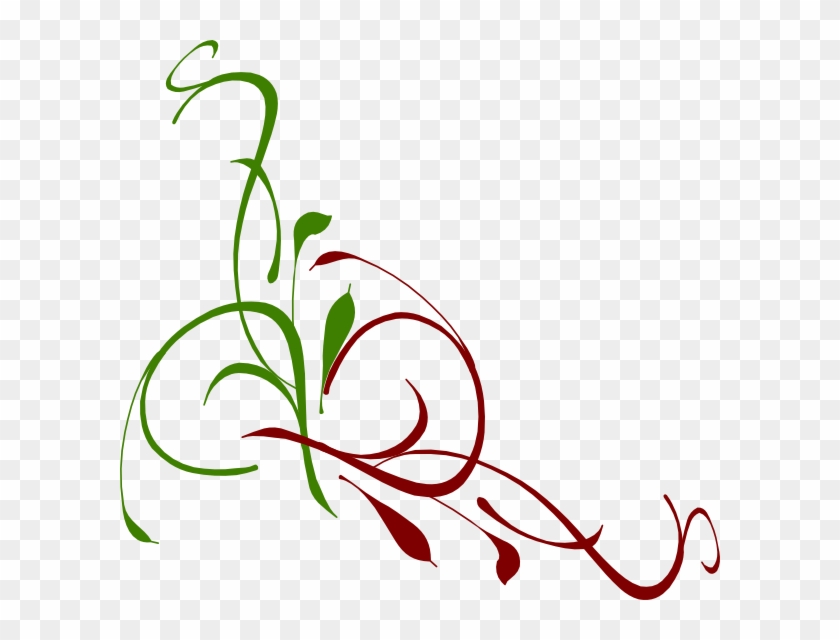 Floral Swirl Clip Art At Clker Com Vector Clip Art - Christmas Swirl Clip Art #31884