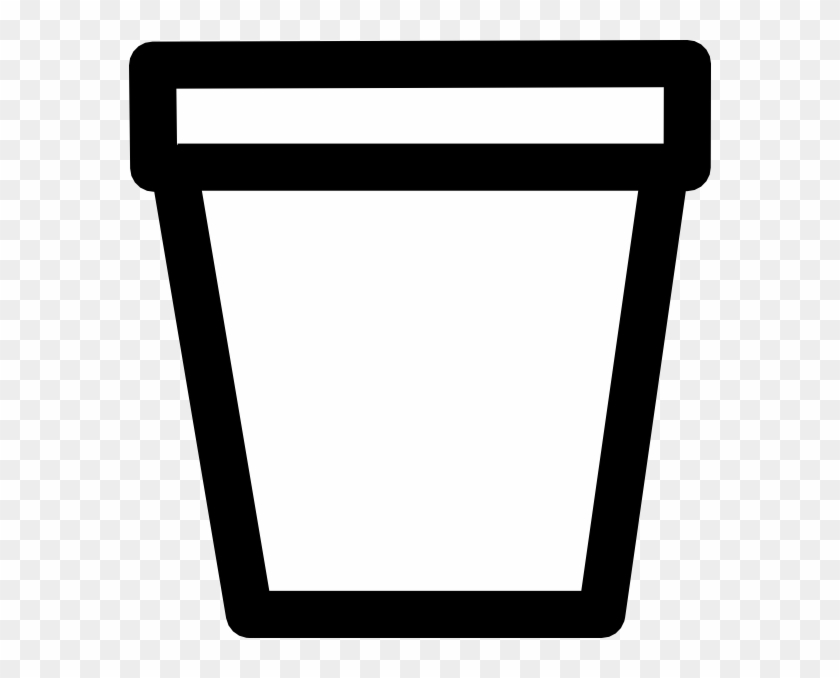 Flower Pot Outline Clip Art - Flower Pot Outline #31932