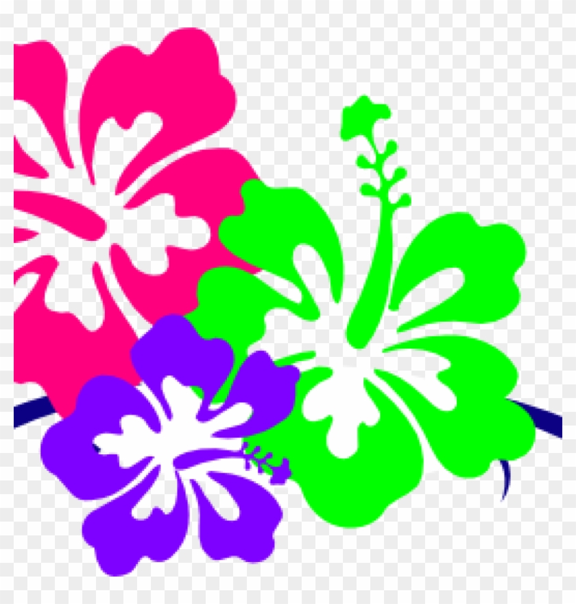 Hawaiian Flower Clipart Hawaiian Flower Clip Art Borders - Hawaii Flower #31934