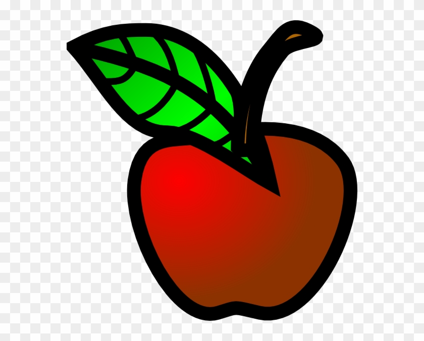 Small Red Apple Clip Art At Clker Com Vector Online - Small Clipart #32010