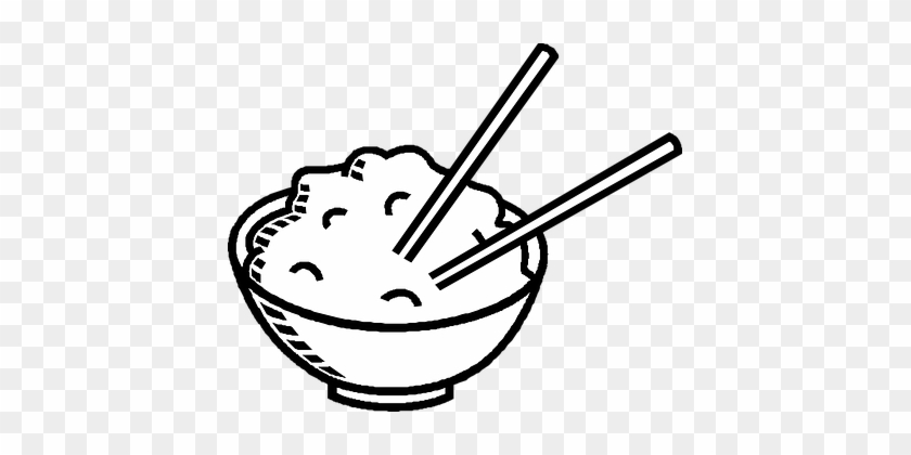 Chopsticks Chinese Food Bowl Rice Chopstic - Rice Clip Art #32043