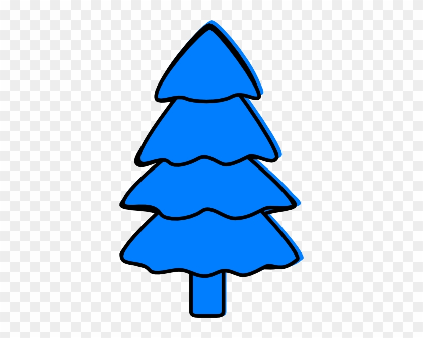 Blue Pine Tree Clipart #32061