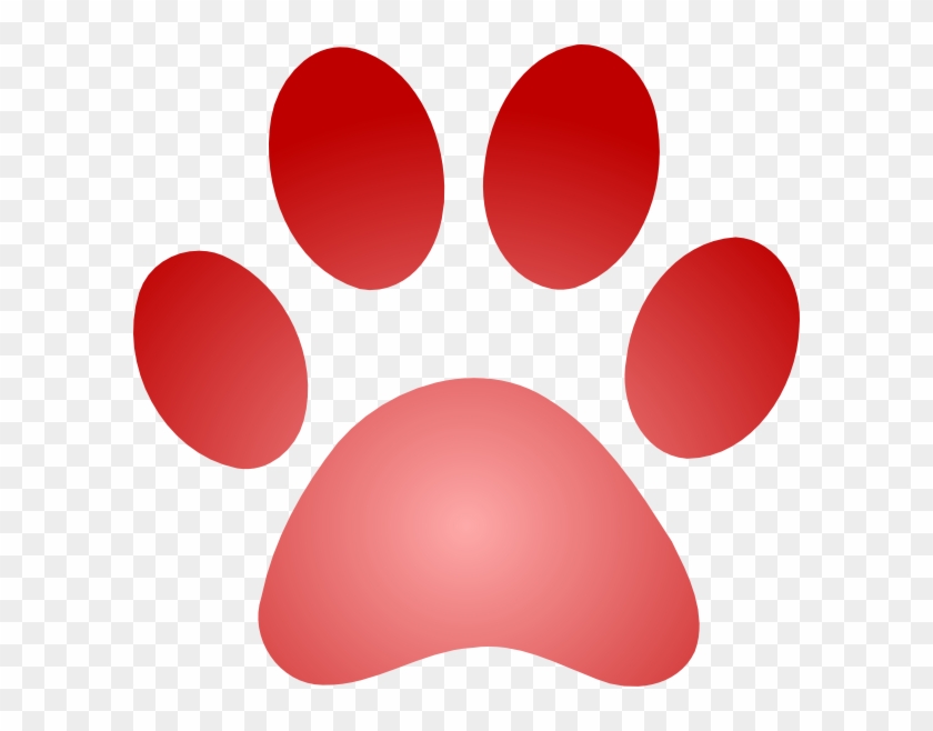 Red Dog Paw Clipart #32148