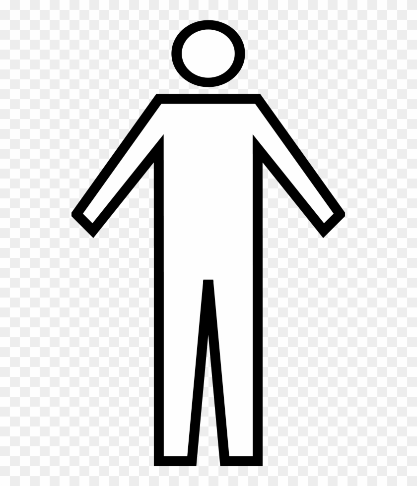 Person Clip Art - Male Bathroom Sign Outline #32319