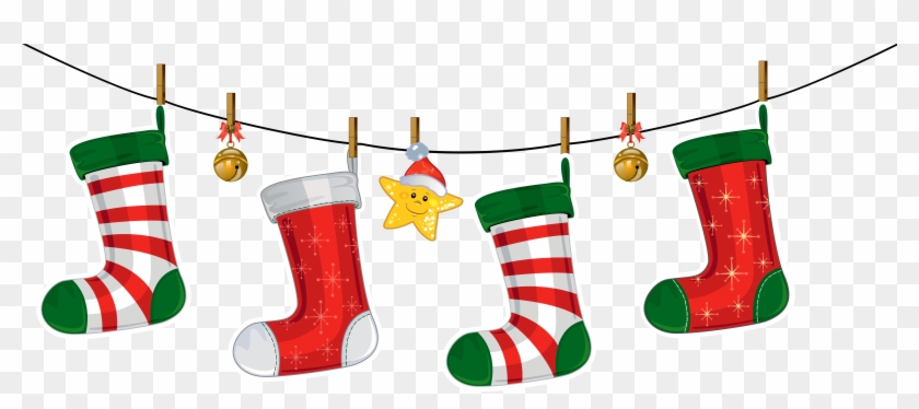 Christmas Clipart Kid - Christmas Stocking Cartoon Png #32354