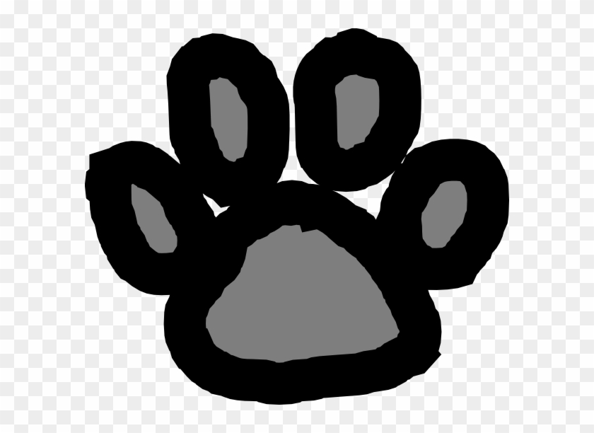 Paw Print Clip Art - Cartoon Paw Png #32401