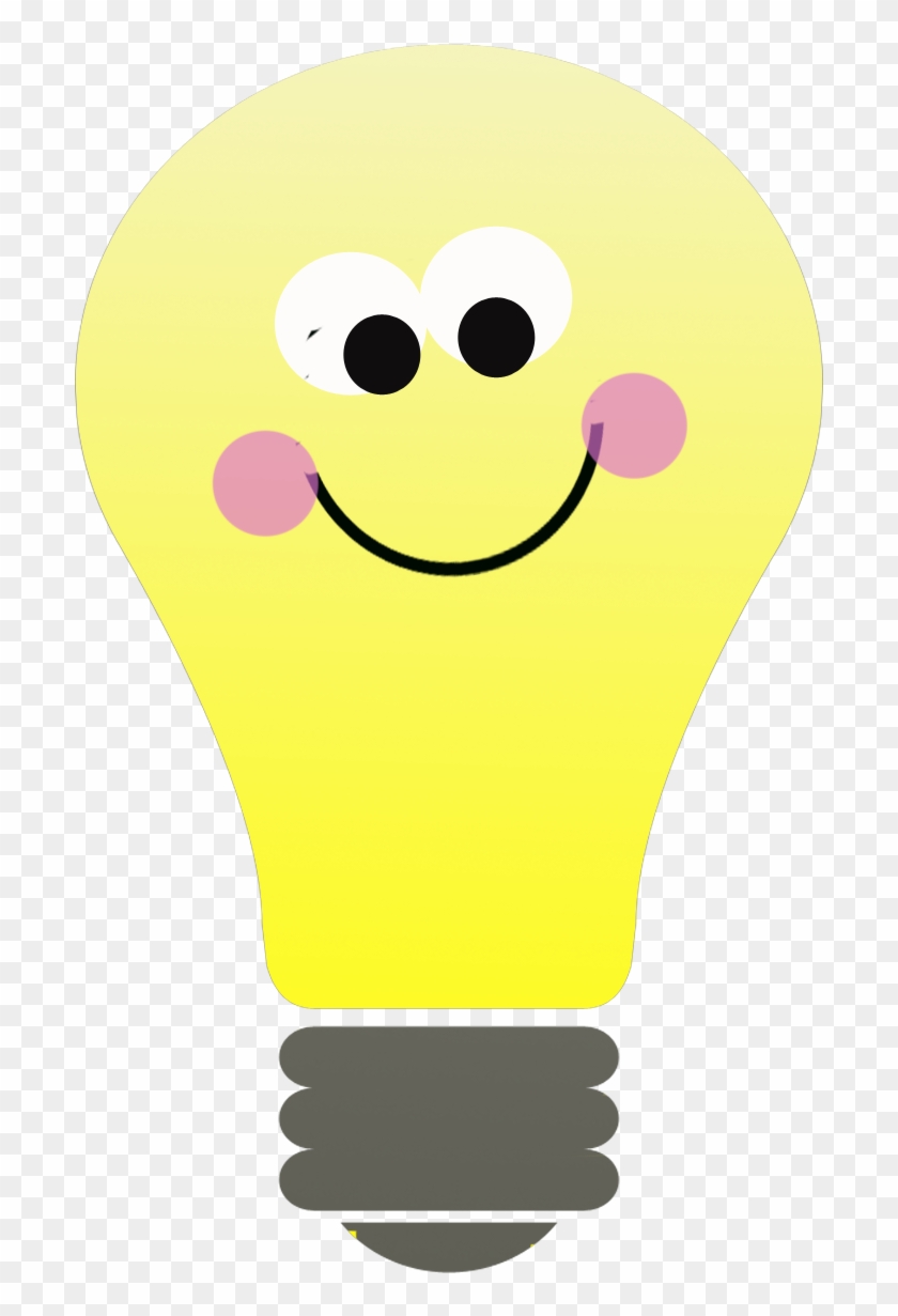 Smiling In Second Grade - Cute Light Bulb Clip Art #32428