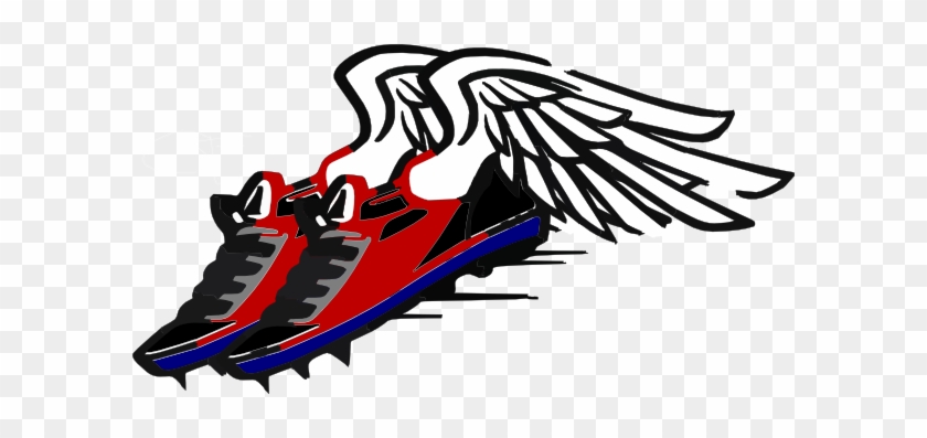 Wings Clipart Running Shoe - Running Shoes With Wings Clipart #32539