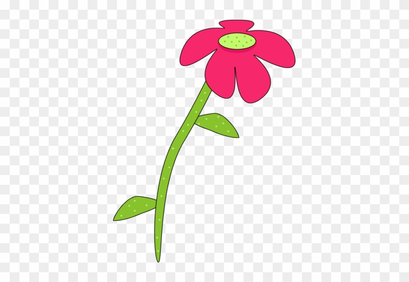 Pink And Green Droopy Flower - Mycutegraphics Flower #32651