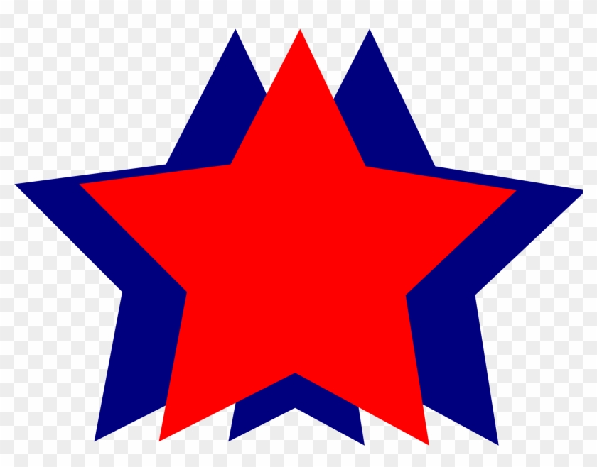 Star Clipart Red And Blue - 4th Of July Stars #32723