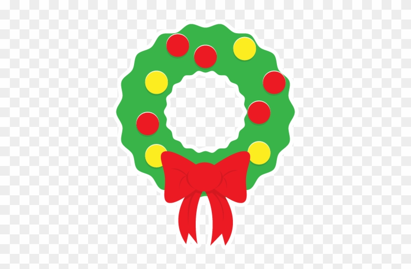 Christmas Wreath Clipart - Simple Christmas Wreath Clipart #32840