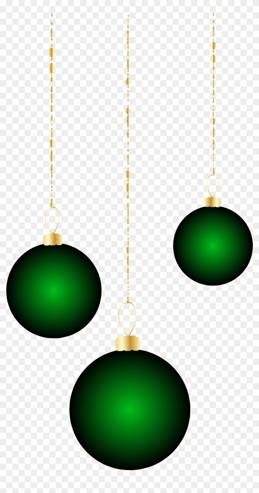 Transparent Christmas Green Ornaments Png Clipart - Clip Art #32896