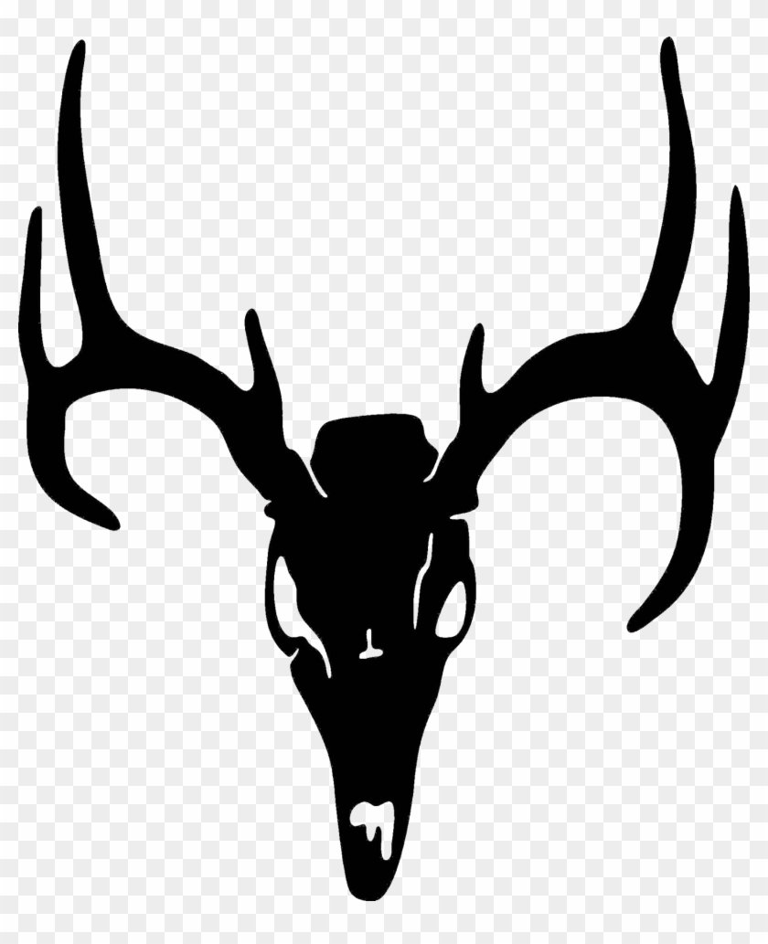 Scary Clipart Deer - Deer Skull Clip Art #32953