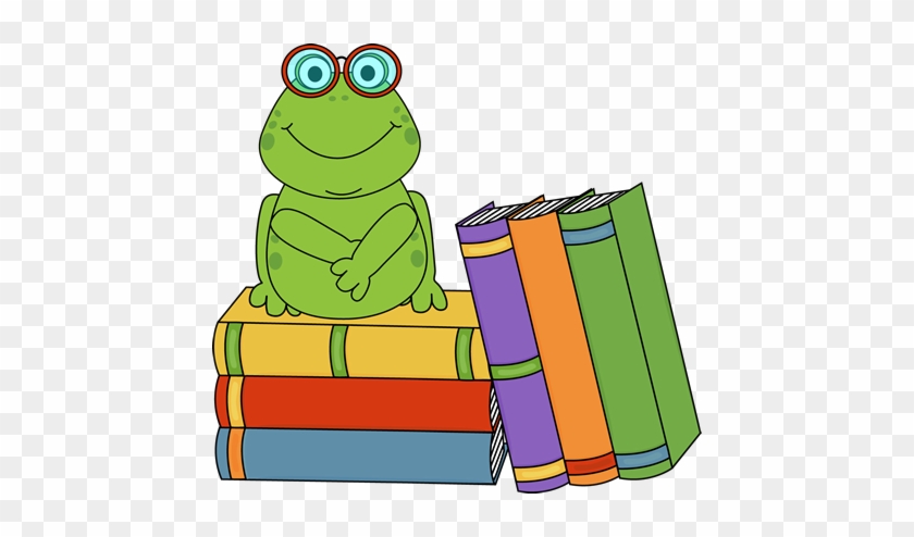 Books For Clip Art - Frog Reading A Book #32955