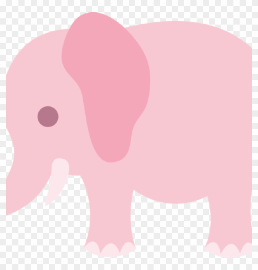 Cute Elephant Clipart Little Pink Elephant Clip Art - Clip Art #32957