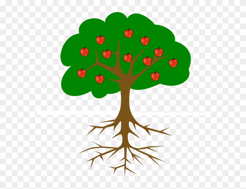 Tree With Roots Clip Art - Tree Clip Art #32981